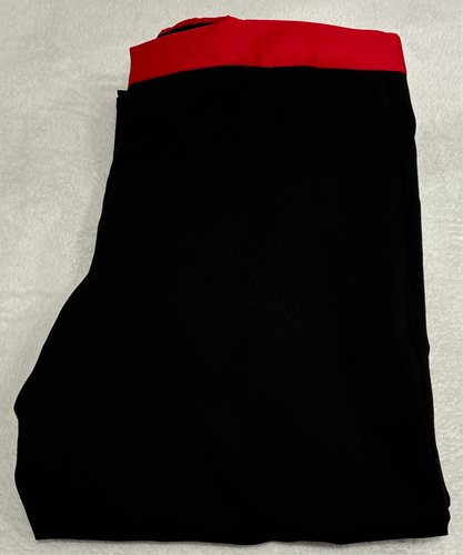 Pantalon fluide Balenciaga noir et rouge