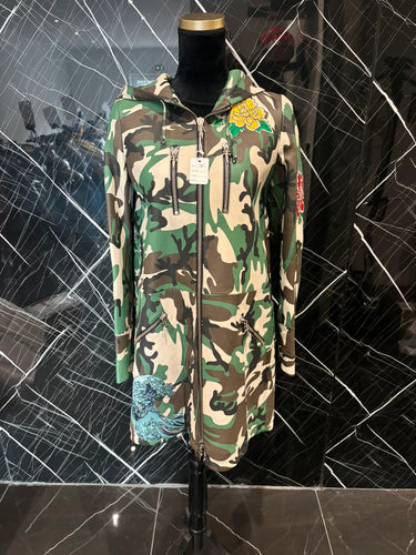 Trench / veste longue en cuir cesare paciotti