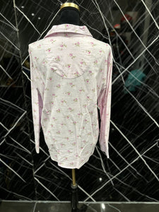 Chemise / haut de pyjama Ralph Lauren rose fleuri