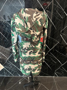 Trench / veste longue en cuir cesare paciotti