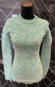 Pull maille Balenciaga vert / blanc