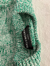 Charger l&#39;image dans la galerie, Pull maille Balenciaga vert / blanc