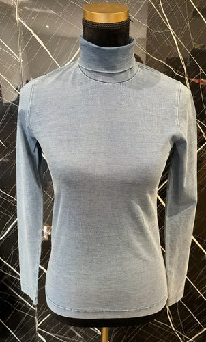 Col roulé Balenciaga bleu denim