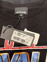 Charger l'image dans la galerie, 🖤 T-shirt Just Cavalli Homme – Noir &amp; Multicolore – Taille XS – Neuf avec étiquette 🖤