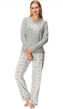 Charger l'image dans la galerie, 🌙 Pantalon de Pyjama Ralph Lauren – Gris &amp; Blanc – Taille L – Neuf sans étiquette 🌙