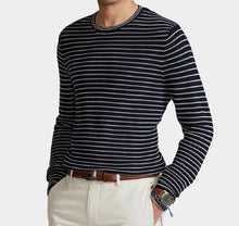 Charger l'image dans la galerie, 🤍💙 Pull Ralph Lauren – Bleu marine &amp; blanc – Neuf avec étiquette 💙🤍