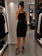 Charger l'image dans la galerie, 🖤 Robe Emporio Armani Femme – Noire – Taille 40 – Neuve sans étiquette 🖤