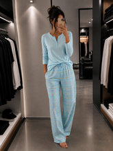 Charger l'image dans la galerie, 💙 Haut de Pyjama Ralph Lauren Femme – Bleu – Taille L 💙