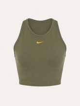 Charger l'image dans la galerie, 💚 T-shirt court Nike Femme – Kaki – Taille L – Neuf avec étiquette 💚