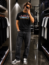 Charger l'image dans la galerie, 🖤 T-shirt Just Cavalli Homme – Noir &amp; Multicolore – Taille XS – Neuf avec étiquette 🖤
