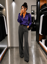 Charger l'image dans la galerie, 💜 Chemise épaisse Balenciaga violette – Pièce Défilé 💜 Taille 36
