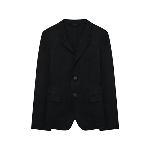 Veste garcon emporio armani a simple boutonnage en jersey point tissée