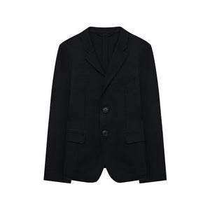 Veste garcon emporio armani a simple boutonnage en jersey point tissée