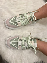 Charger l'image dans la galerie, Baskets floral verte