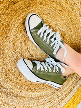 Charger l'image dans la galerie, Baskets basse toile kaki